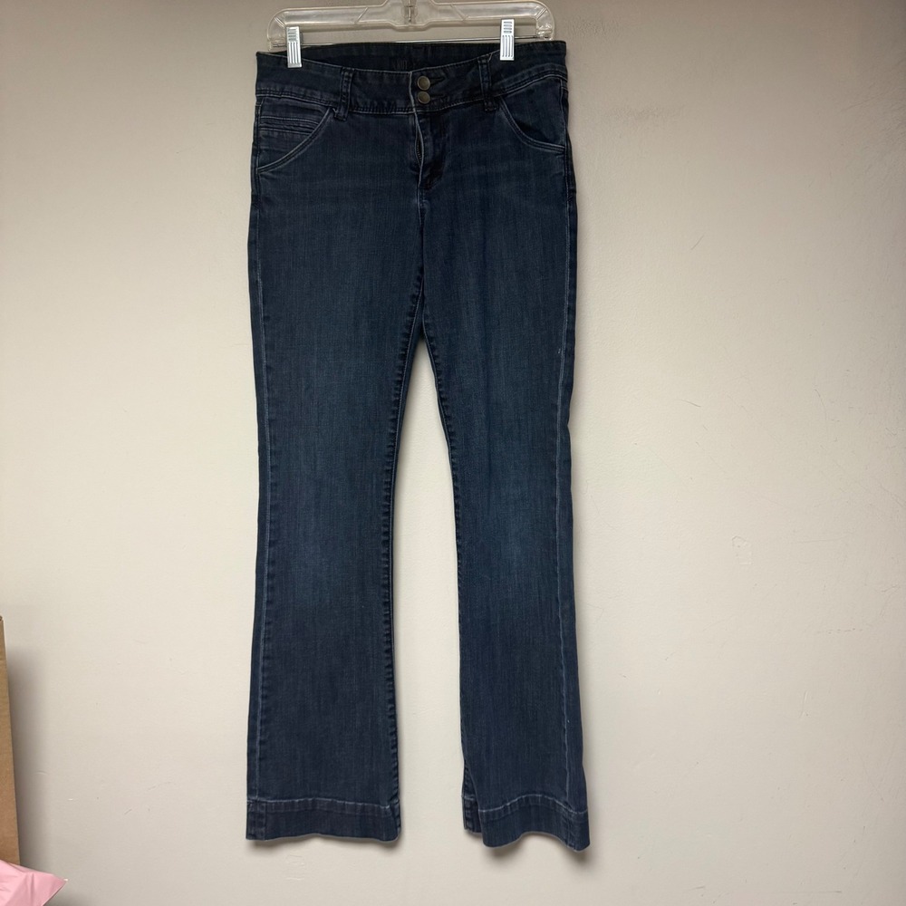 Kut From The Kloth Bootcut Jeans Womens 6 Dark Blue Excellent Stretch Denim‎